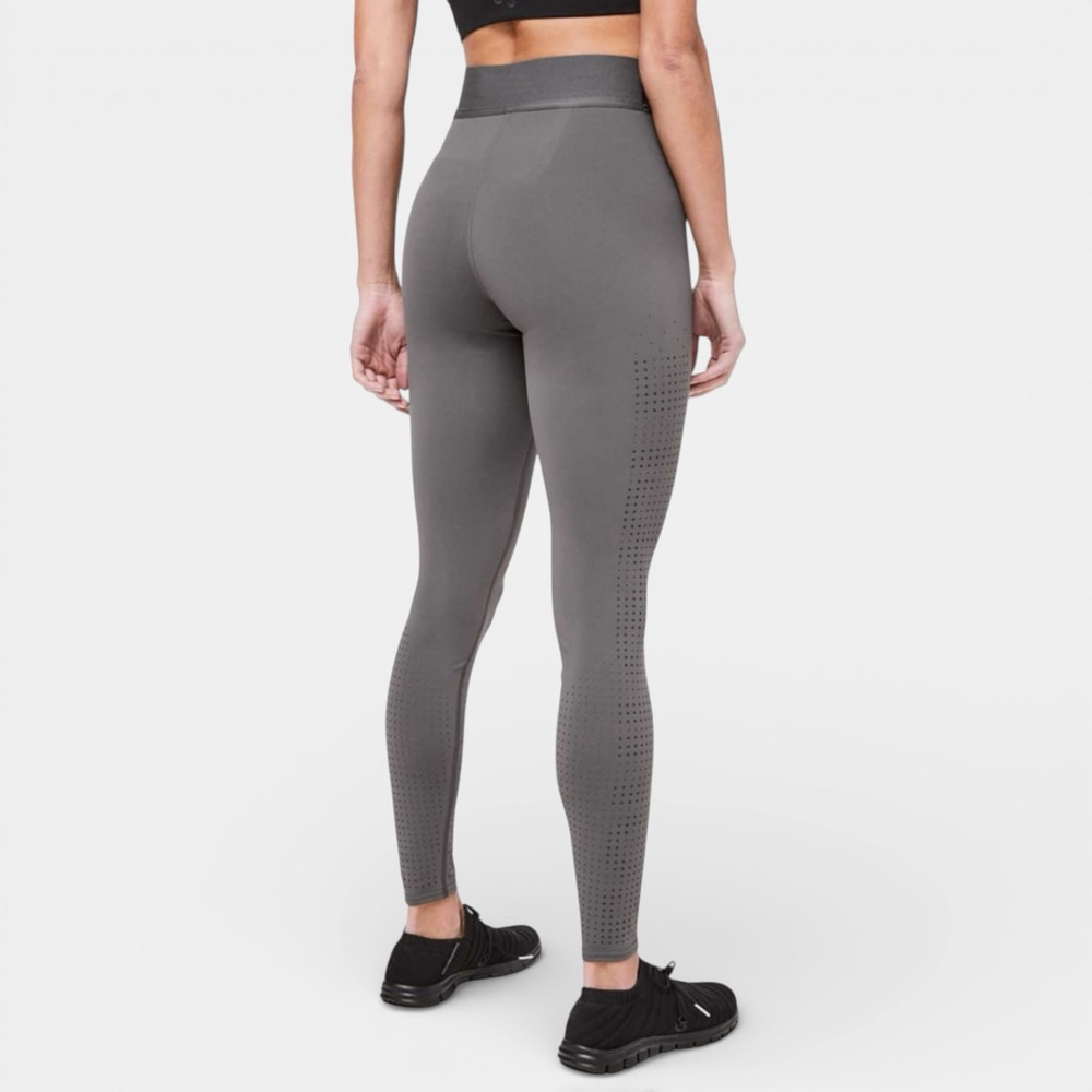 LULULEMON Leggings Women Size 8 Medium Gray Ride & Reflect SoulCycle Full-On